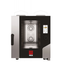 Конвекційно-парова газова духовка Millennial Touch Screen Gastro з системою очищення, 7x GN 1/1 - електронне управління, Tecnoeka, 13,5кВт, 730x850x(H)950 мм MKF711GTS Hendi Double pa