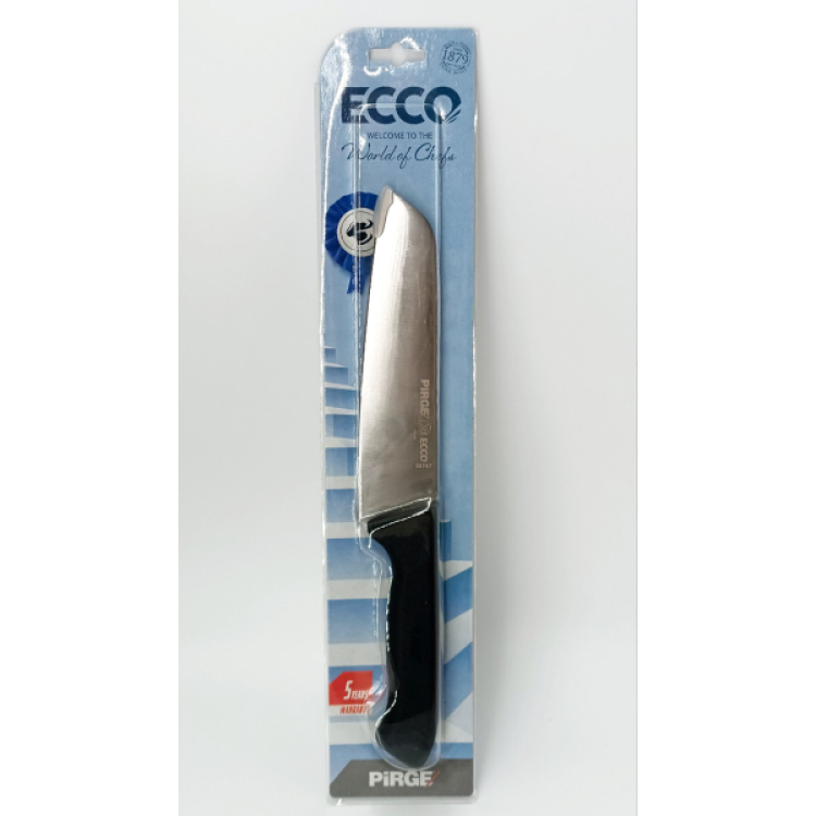 Ніж Santoku ECCO, 170мм, чорний PRG38167-01 Pirge Чорний
