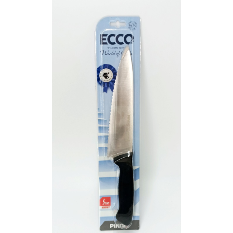 Ніж кухарський, зубчастий ECCO, 210мм, чорний PRG38261-01 Pirge Чорний