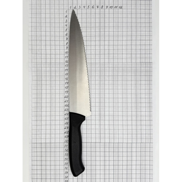 Ніж кухарський, зубчастий ECCO, 250мм, чорний PRG38272-01 Pirge Чорний