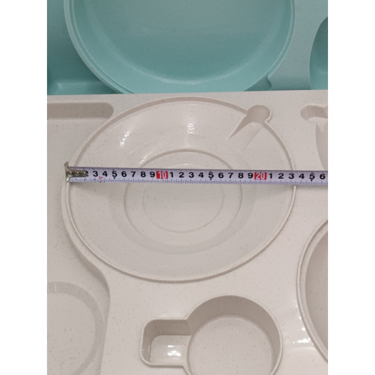 Термопіднос на 5 відділень, 540 x 380 x 120 mm TT--005N Gastro Plast PE Зелено-кремовий