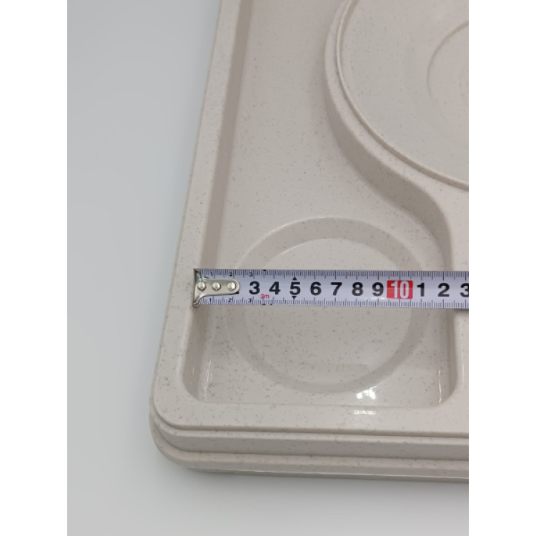 Термопіднос на 5 відділень з замком, 540 x 380 x 120 mm TT--005NL Gastro Plast PE Зелено-кремовий