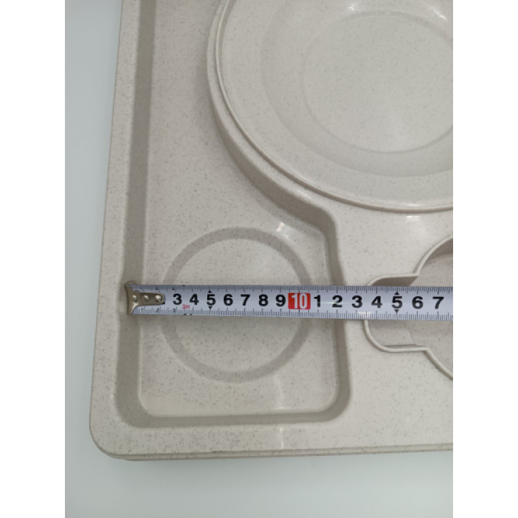 Термопіднос на 6 відділень, 540 x 380 x 120 mm TT--006N Gastro Plast PE Зелено-кремовий
