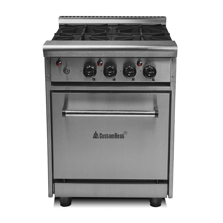 Плита газова 4-х конфорочна з духовкою GR4-24CE CustomHeat