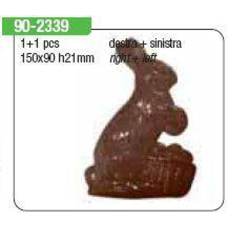 Форма для шоколада Martellato Кролик с корзиной 90-2339