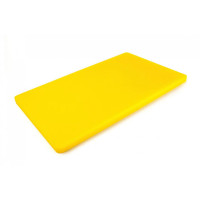 Дошка обробна Yelkar Plastik 400х600х20 мм заокруглені краї HACCP жовта YP 1504-1 Yellow