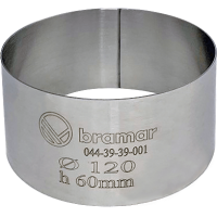 Кільце кондитерське Bramar нержавіюча сталь 1 мм Ø120 H60