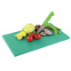 Дошка обробна Yelkar Plastik 300х400х10 мм гострі краї HACCP зелена YP 1301 Green