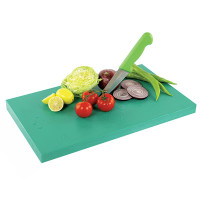 Дошка обробна Yelkar Plastik 300х400х20 мм гострі краї HACCP зелена YP 1303 Green