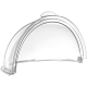 Кришка GastroPlast Rolltop Ø395 мм сумісна з круглим підносом Ø350 мм прозора GFM--0013