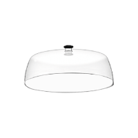Крышка для гастроемкости-купол GastroPlast совместима с GFT-14 Ø350 мм поликарбонат круглая прозрачная GF-14